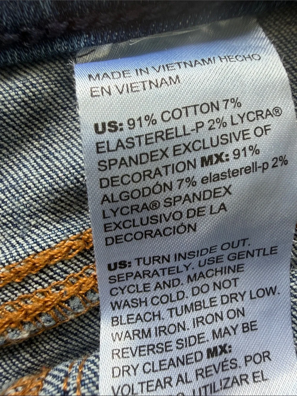 Chico's Dark Blue Skinny Jeggings with Metallic Patch Accents